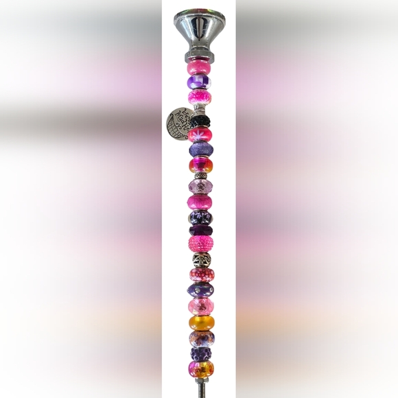 4 Handmade Colorful Beaded Plant Stakes. New! - Picture 7 of 14